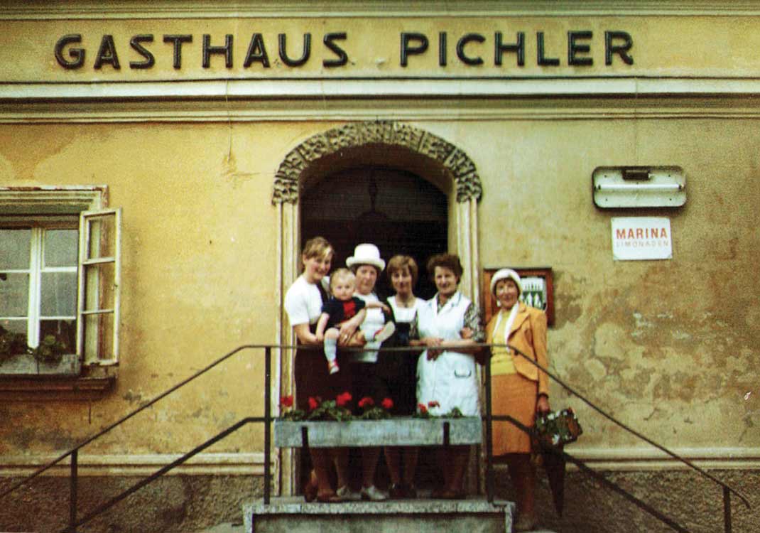 Unsere ersten Urlaubsgäste im Gasthof.